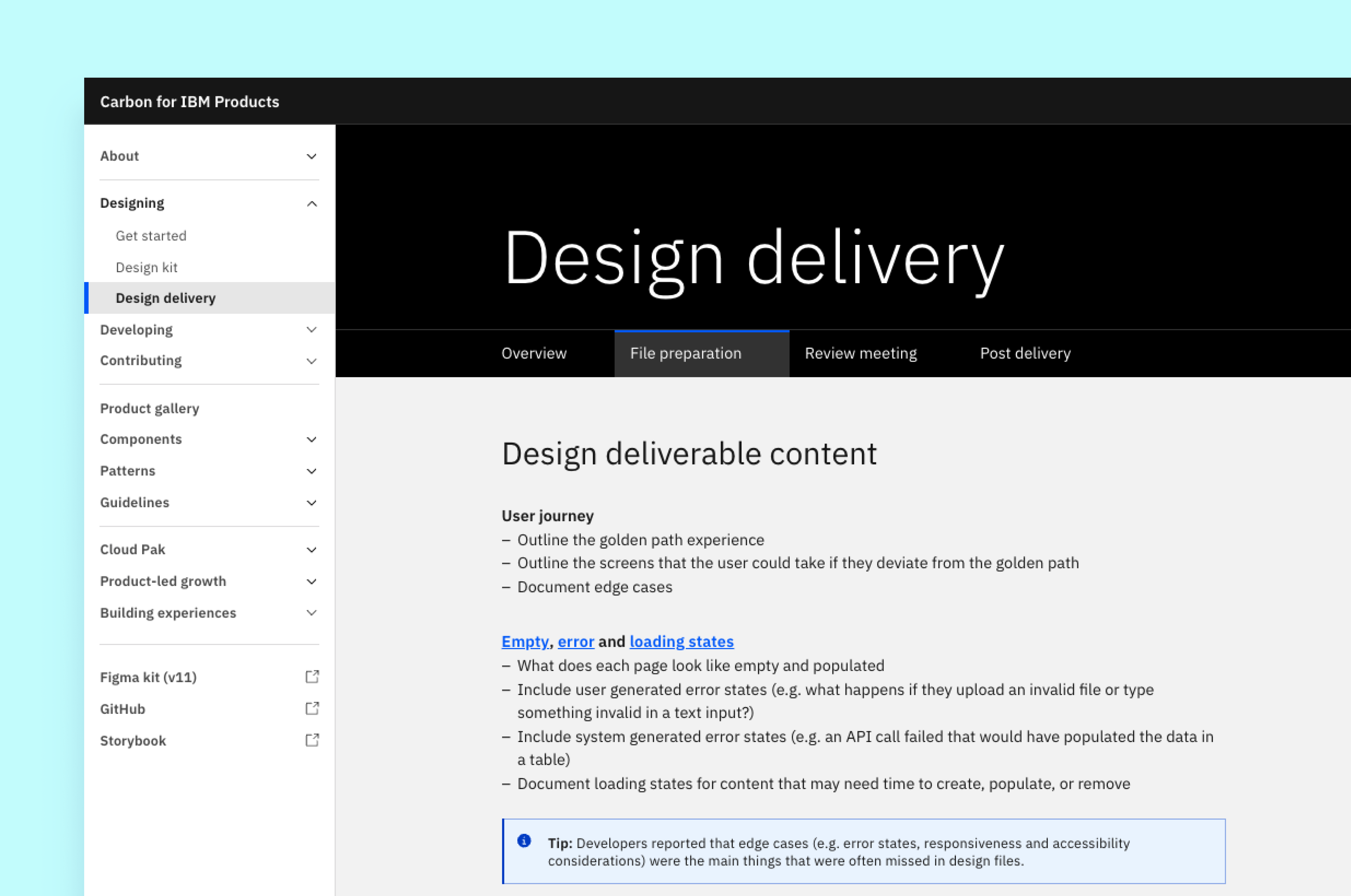 Project preview for governance and process case study