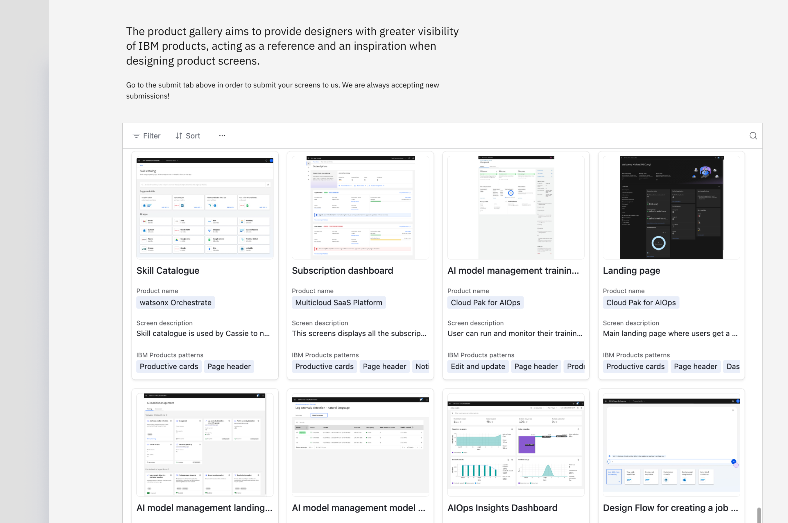 Product Gallery — Airtable solution.